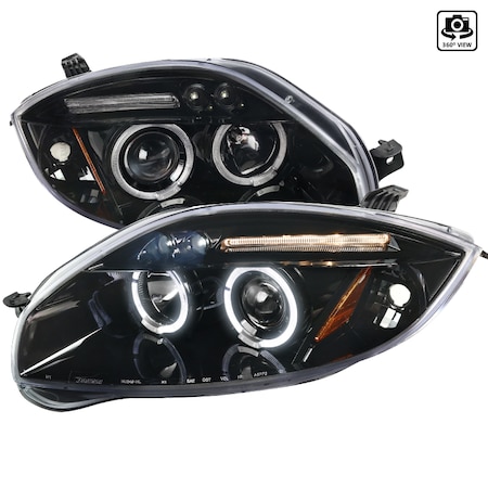 Spec-D Tuning 06-11 Mitsubishi Eclipse Projector Headlight Glossy Black 2LHP-ELP06BK-TM